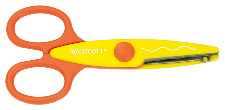 Picture of 5057 WESTCOTT CRAFT SCISSORS WAVY CUT 14CM